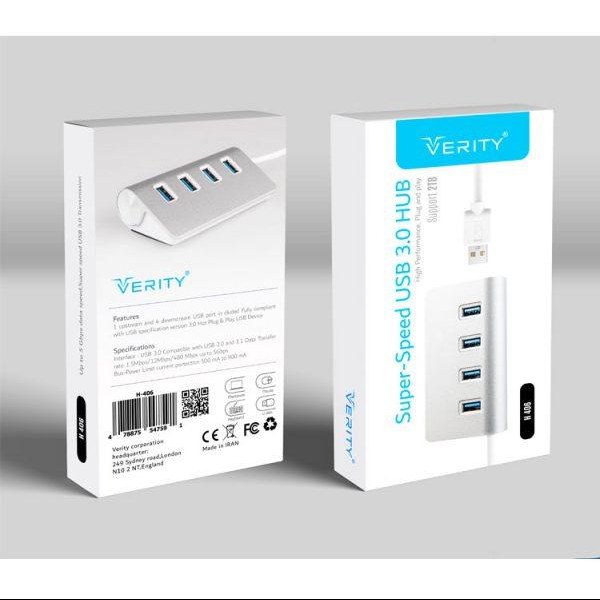 هاب چهار پورت USB 30 وریتی مدل H406