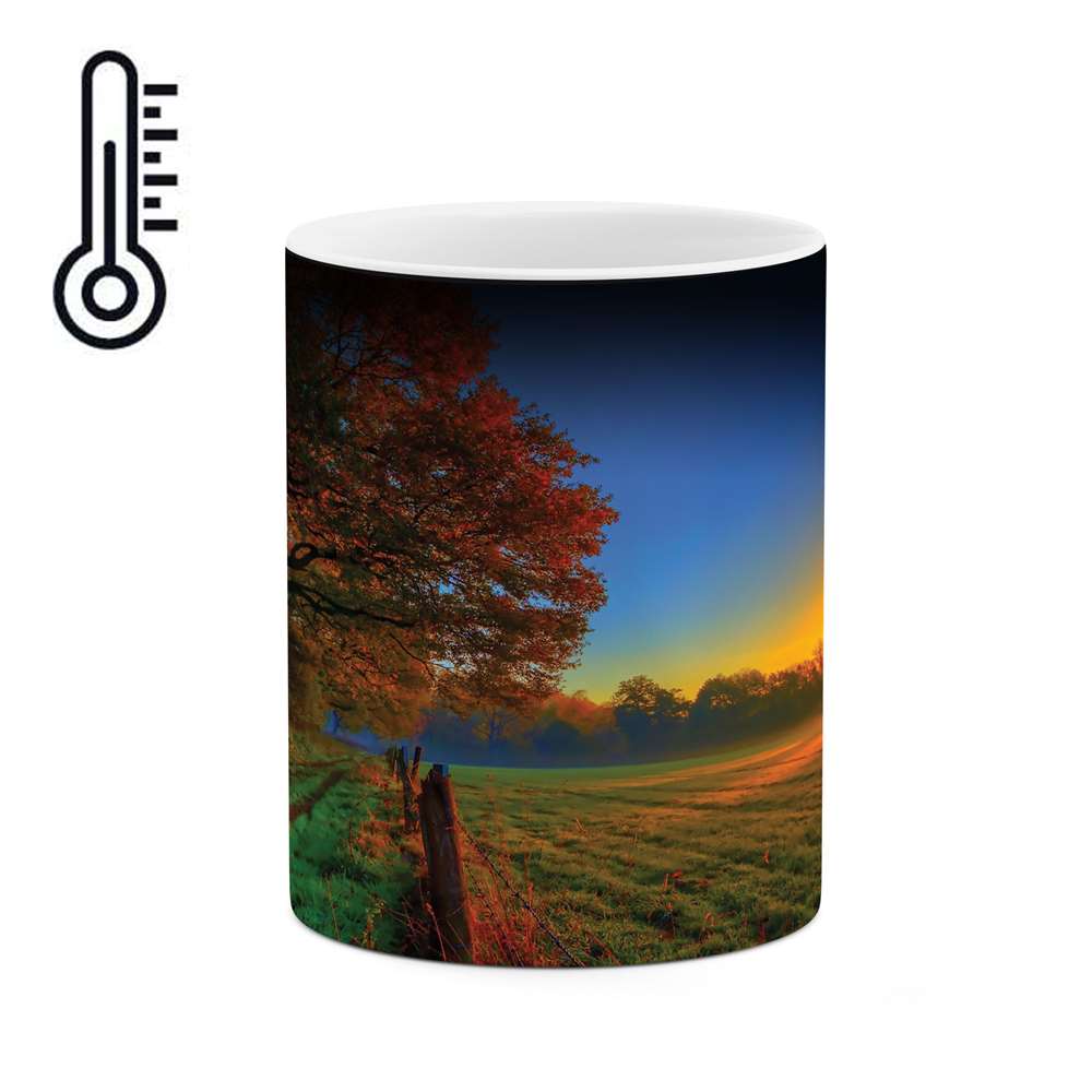 ماگ حرارتی طرح غروب پاییزی مدل mgh03667