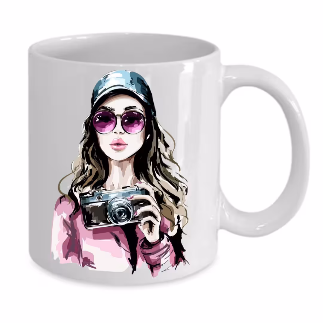 ماگ مدل دخترانه طرح فانتزی کد 064