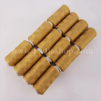 ماسوره نخ استرچ خردلی روشن