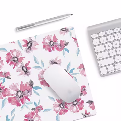 ماوس پد مخصوص بازی مدل Flower Pattern
