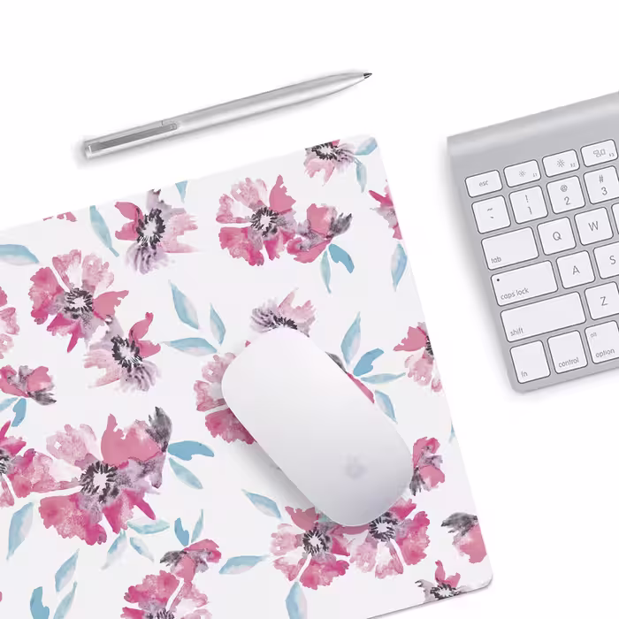 ماوس پد مخصوص بازی مدل Flower Pattern
