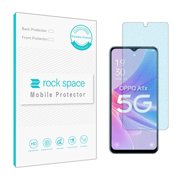 گلس اوپو A1x مدل نانو هیدروژل مات آنتی بلو برند راک اسپیس کد S