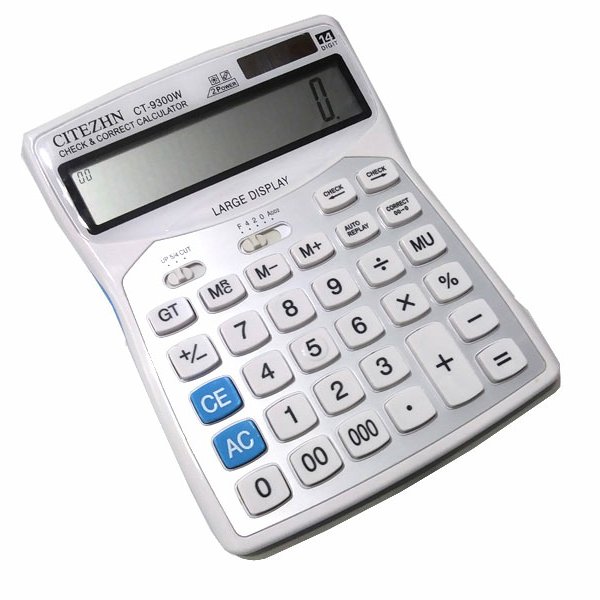 ماشین حساب 3 صفر ct-9300 رنگ سفید