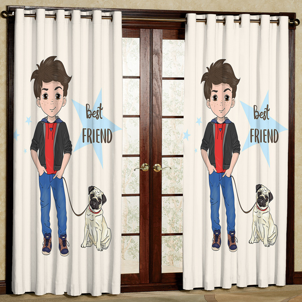 پرده مدل مخمل پانچی کد 7323 سایز 280x140 سانتی متر