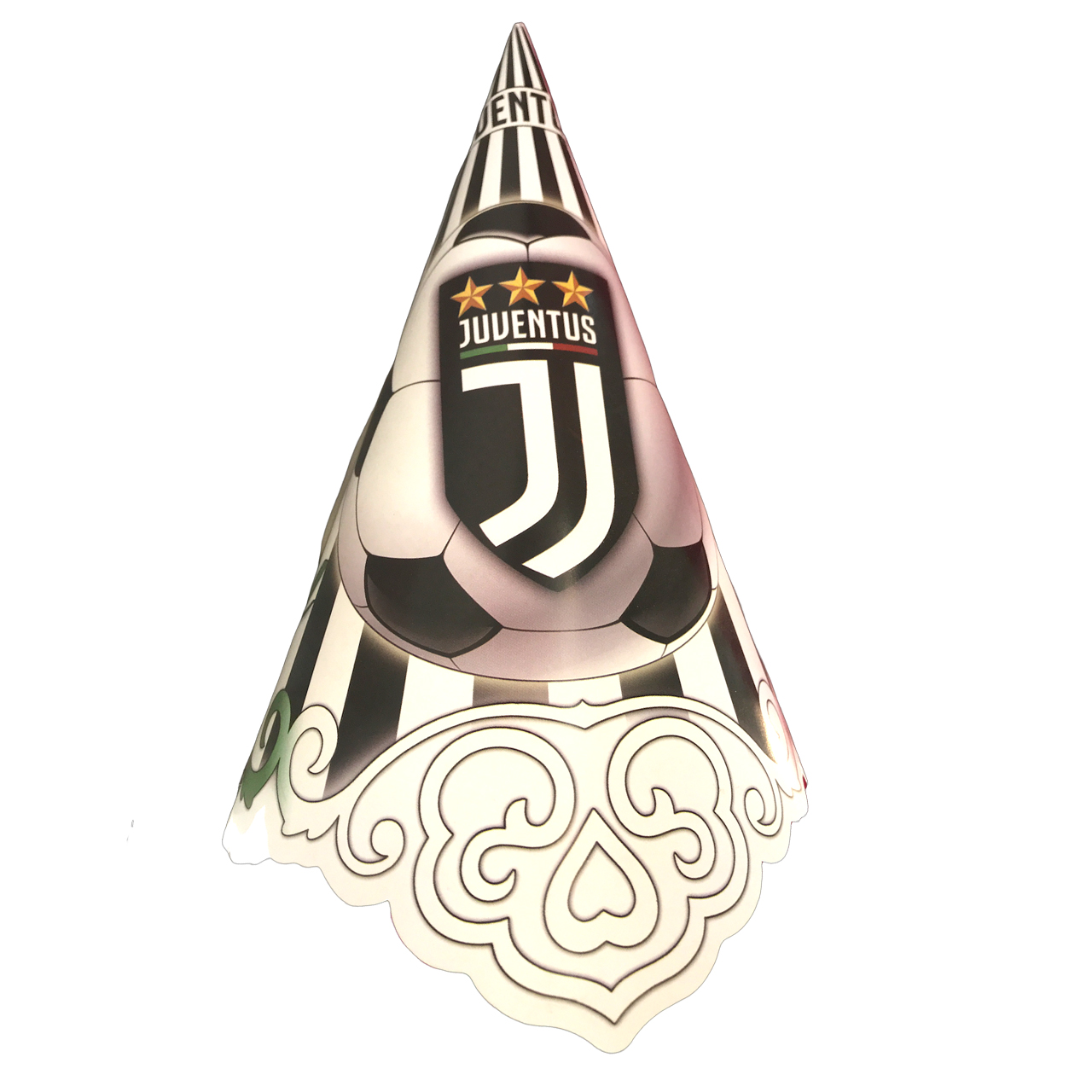 کلاه تولد مسترتم طرح یونتوس پلاس بسته 10 عددی