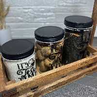 بانکه شیشه ای جای حبوبات و چای و شکر   پاسماوری بانکه پاستا 