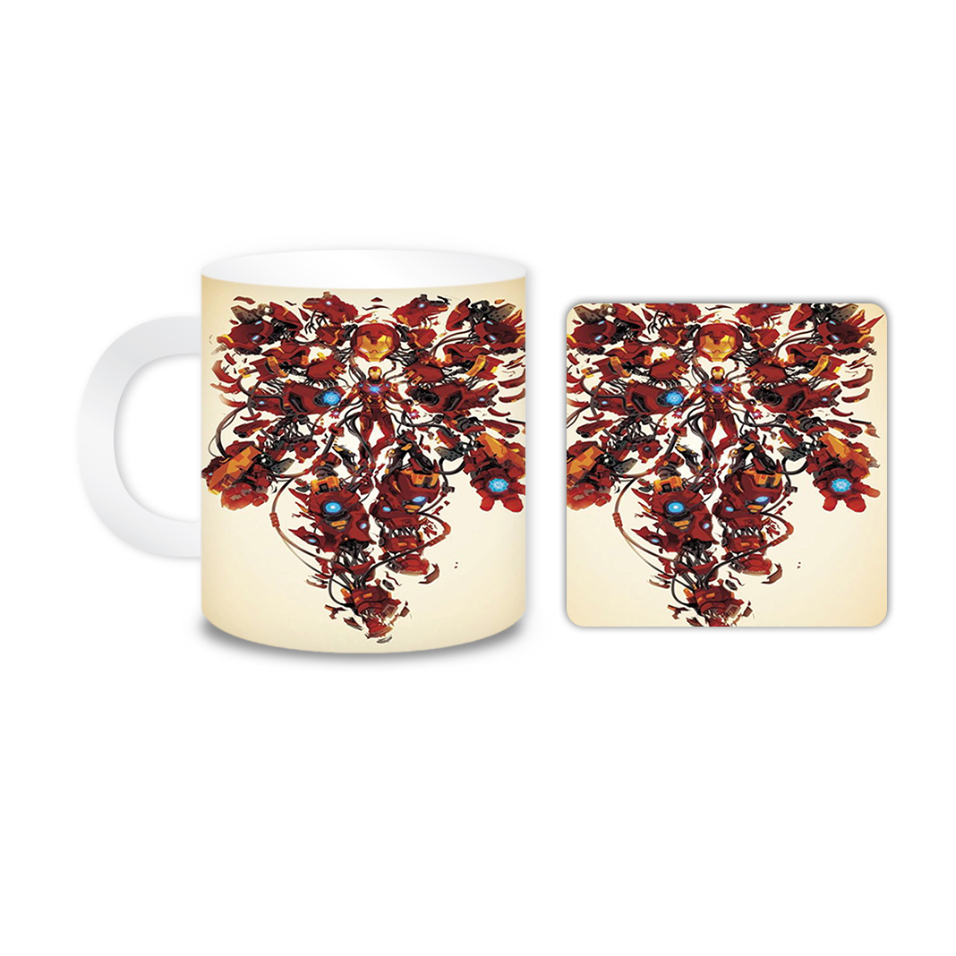 ماگ مدل مردآهنی کد 1050 به همراه زیر لیوانی