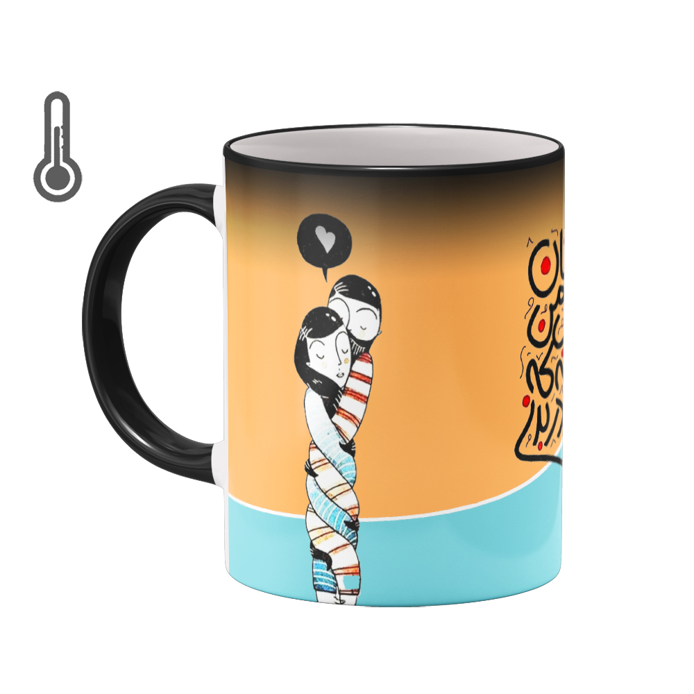 ماگ حرارتی بیگ ماگ مدل عاشقانه کد 3225