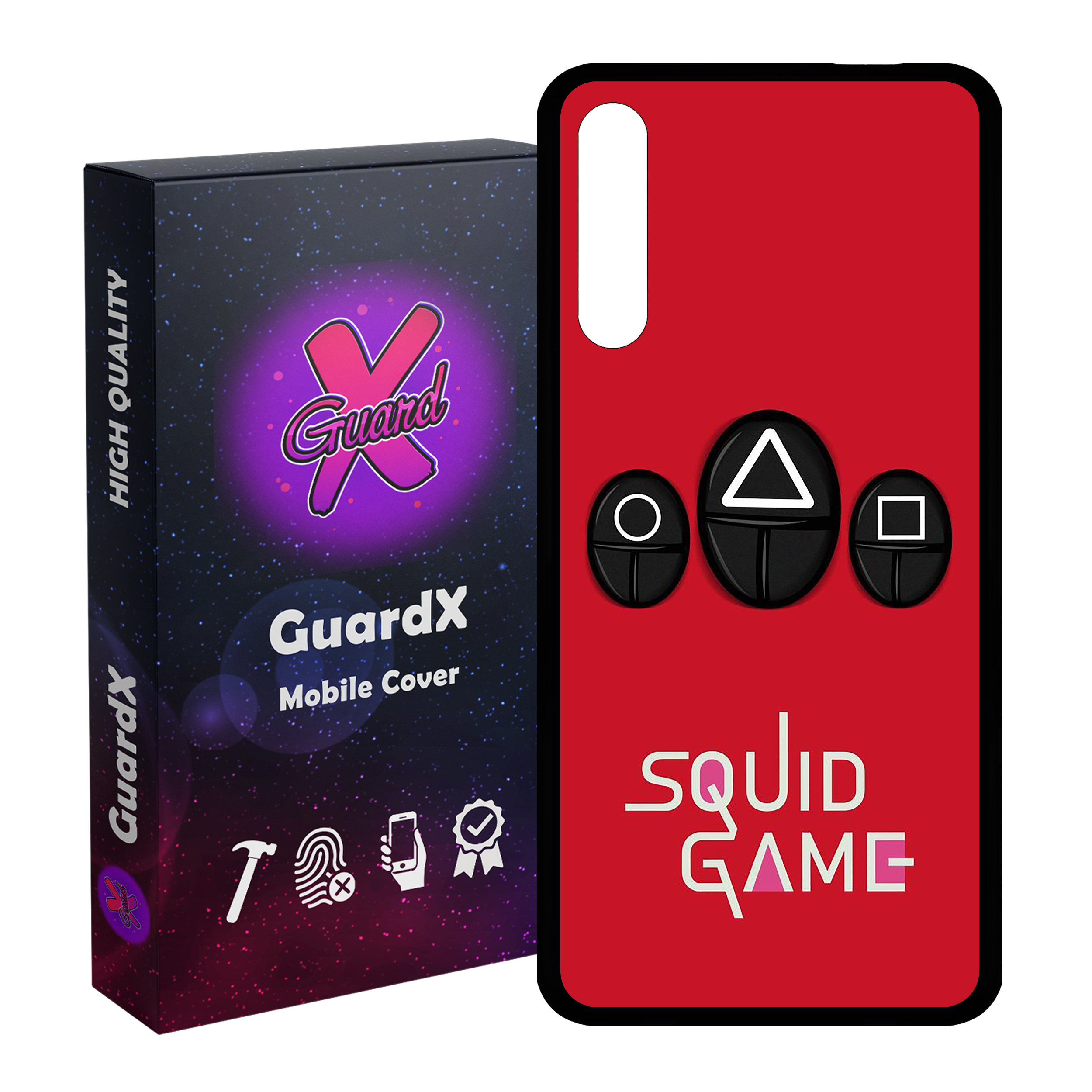 کاور گارد ایکس طرح Squid Game مدل Glass10401 مناسب برای گوشی موبایل آنر 9X Pro