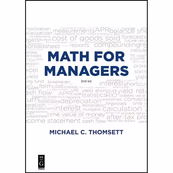 کتاب زبان اصلی Math for Managers اثر Michael C C Thomsett