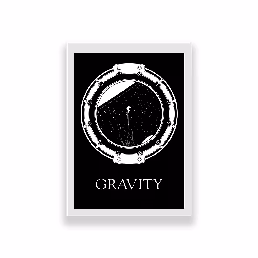 تابلو طرح فیلم gravity