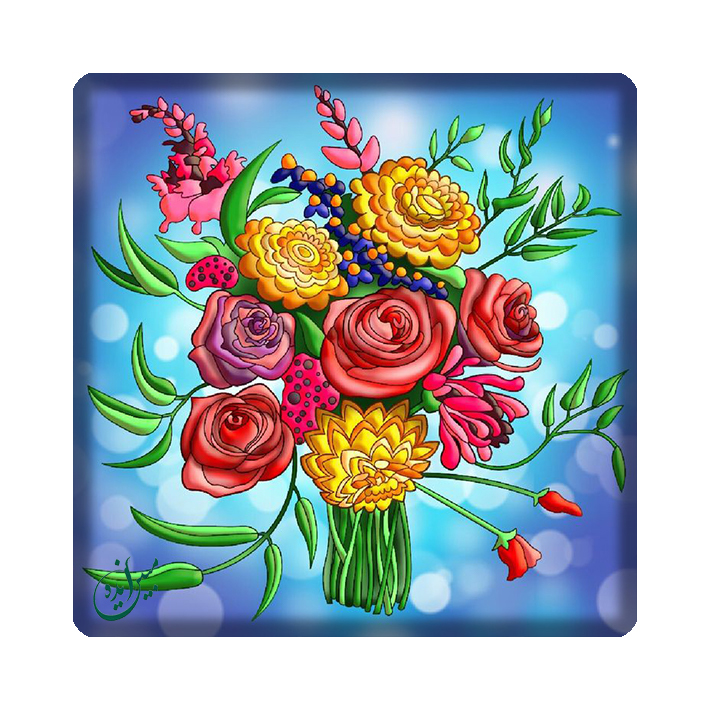 کاشی مبین ایده مدل گل kh10 کد 453