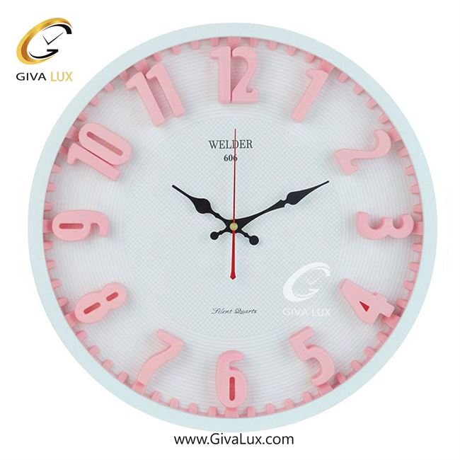 ساعت دیواری اورجینال ولدر PVC سفید| کد رفرنس 606