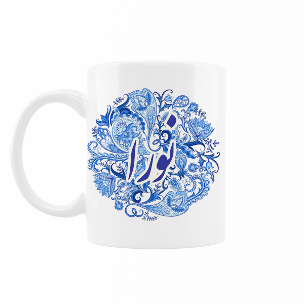 ماگ رژارت مدل اسم نورا