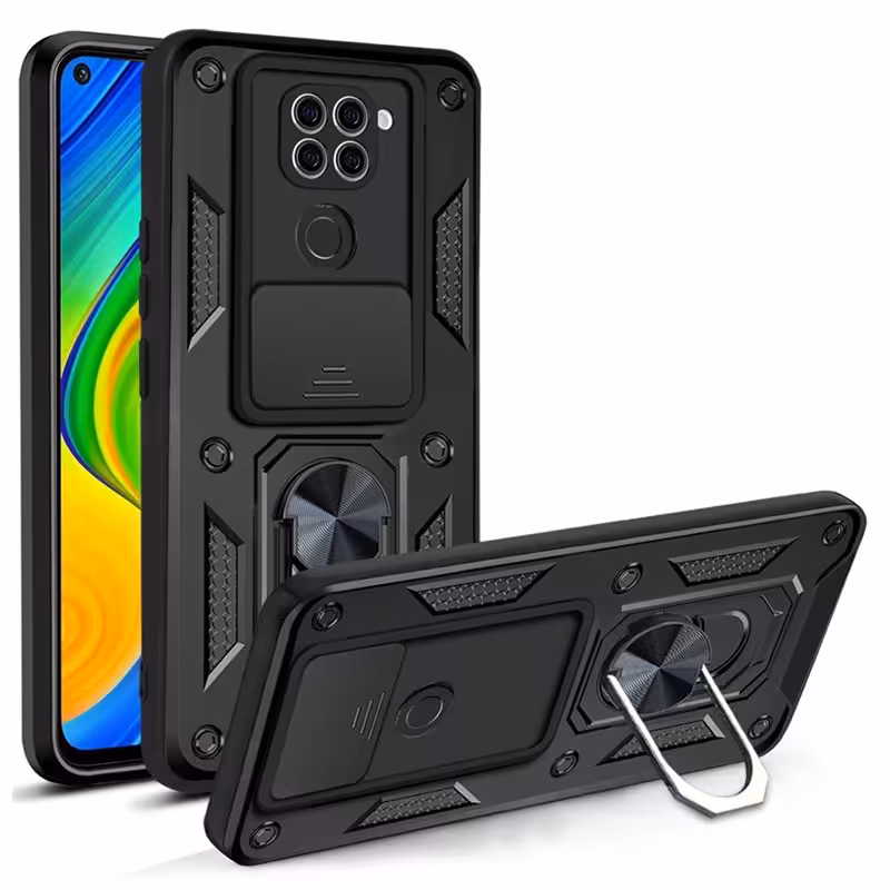 قاب اورجینال دیفندر آرمور برای گوشی Xiaomi Redmi Note 9 طرح بتمنی کشویی هولدردار