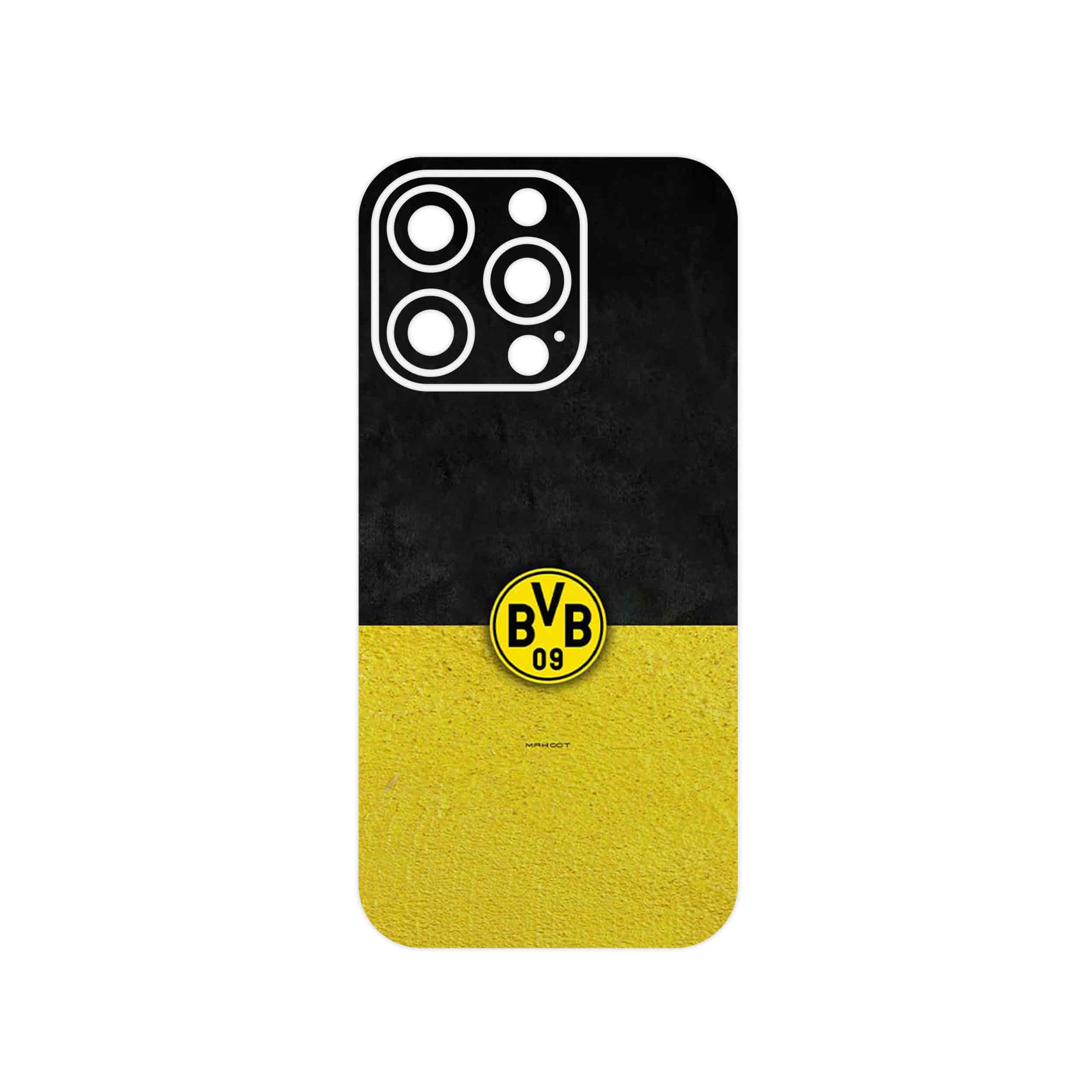 برچسب پوششی ماهوت مدل Borussia Dortmund FC مناسب برای گوشی موبایل اپل iPhone 14 Pro