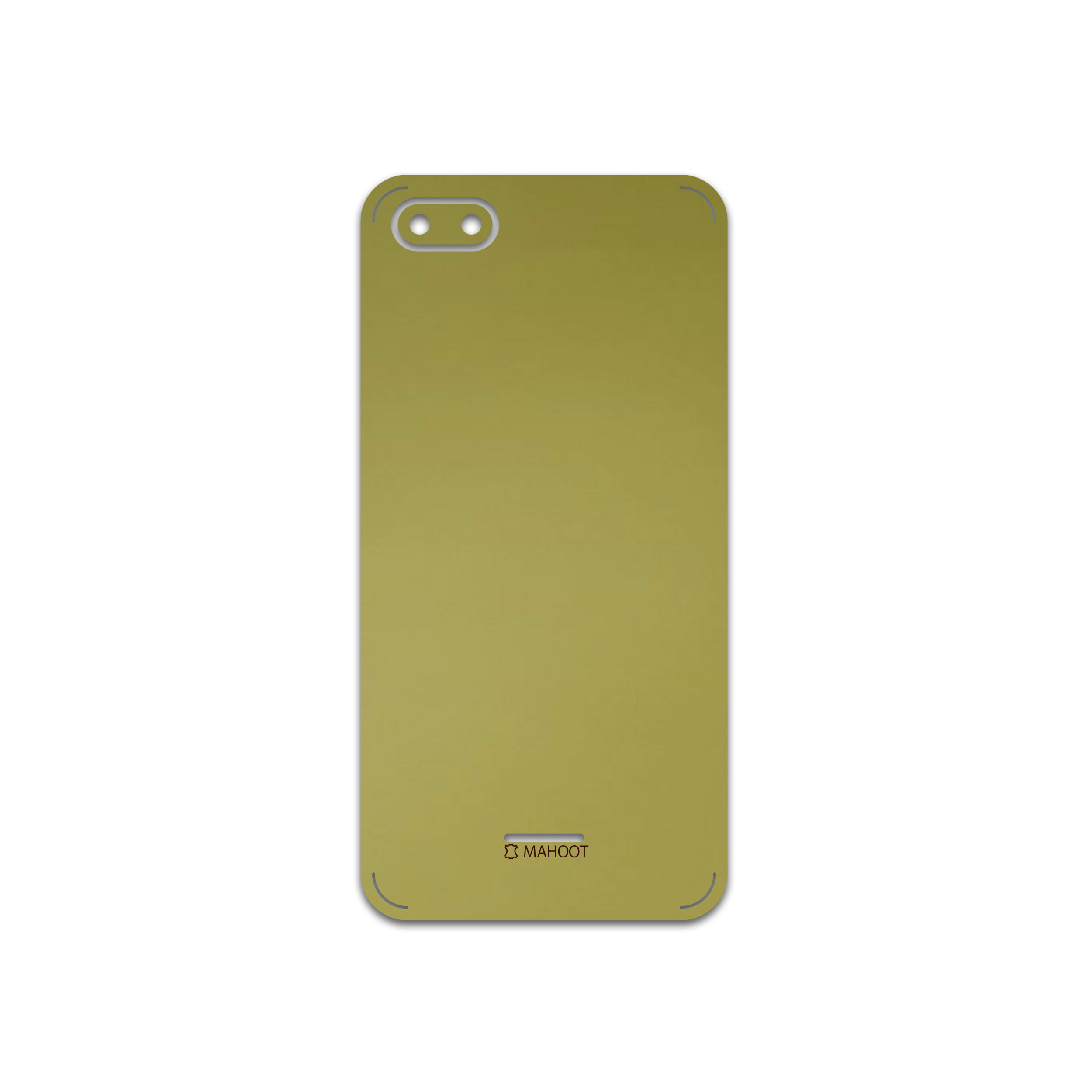 برچسب پوششی ماهوت مدل Matte-Gold مناسب برای گوشی موبایل شیائومی Redmi 6A