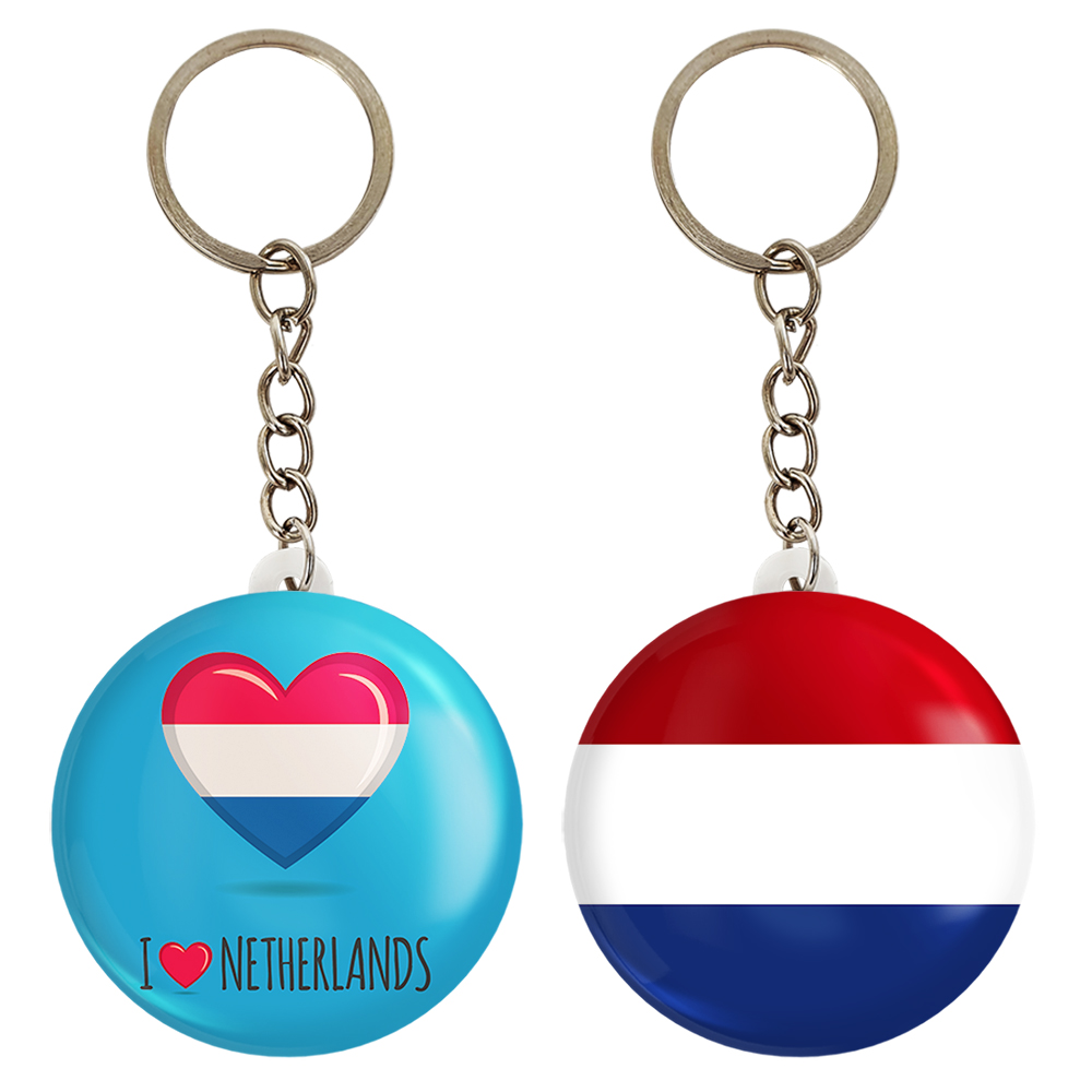 جاکلیدی خندالو مدل پرچم هلند کد 2047420475 مجموعه 2 عددی