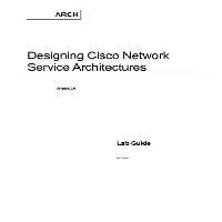 خرید و دانلود نسخه کامل کتاب Cisco Systems. Designing Cisco Network Service Architectures. Lab Guide