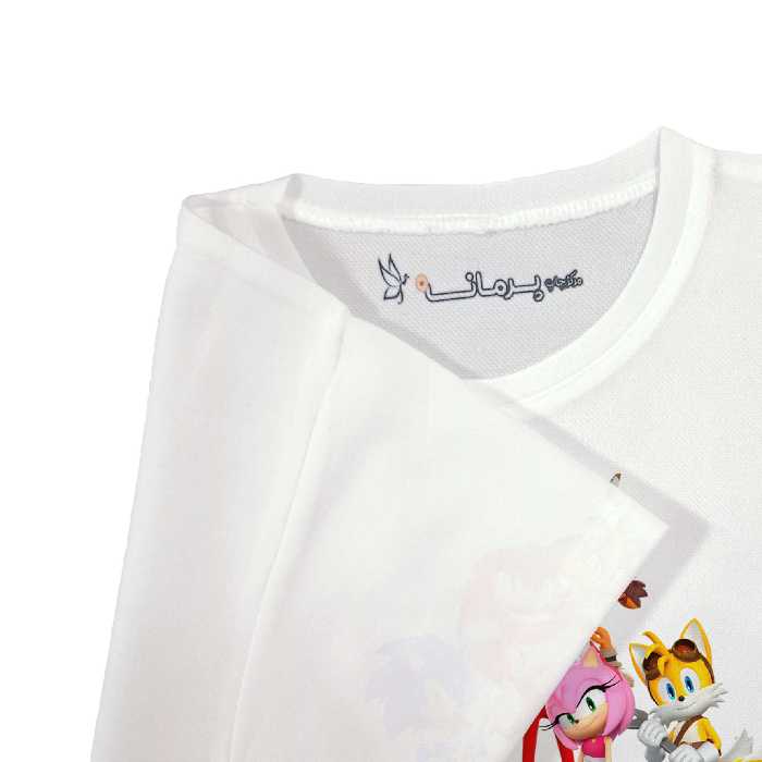 تی شرت بچگانه پرمانه طرح سونیک کد pmt.6453