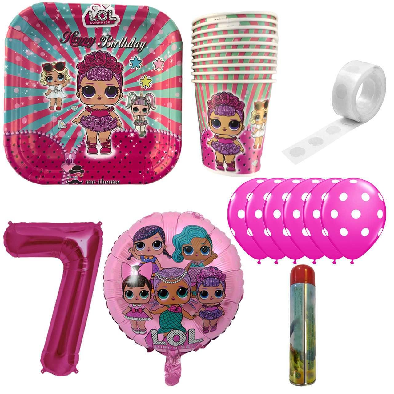 مجموعه 30 عددی تم تولد مسترتم طرح ال او ال کد 7