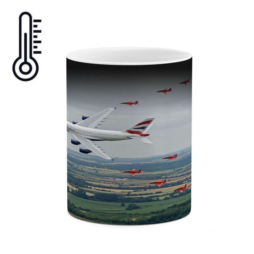 ماگ حرارتی کاکتی طرح هواپیما مدل mgh16078