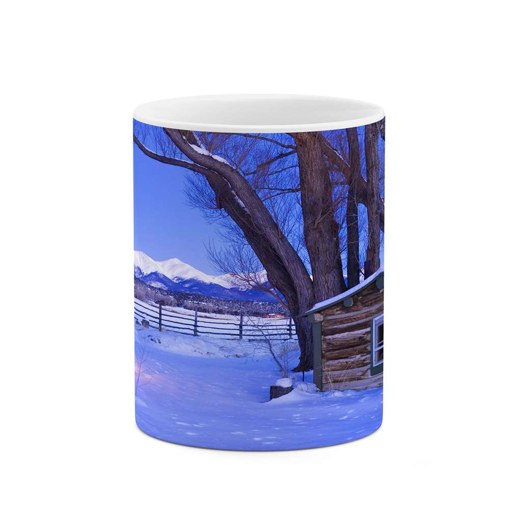 ماگ کاکتی طرح منظره برفی مدل mgs14941