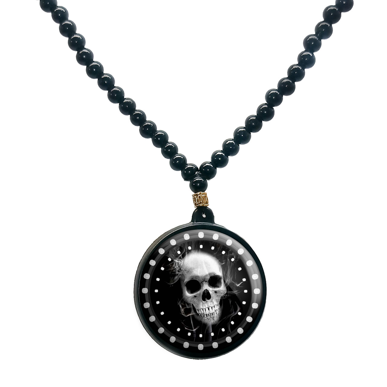 گردنبند پرمانه طرح اسکلت کد pmd.14627 مدل دو طرفه