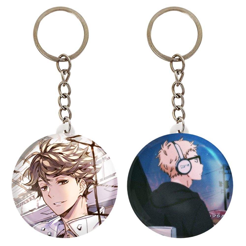 جاکلیدی خندالو مدل سوکیشیما کئی و ساگوراساوا انیمه هایکیو Haikyu کد 1777317766 مجموعه 2 عددی