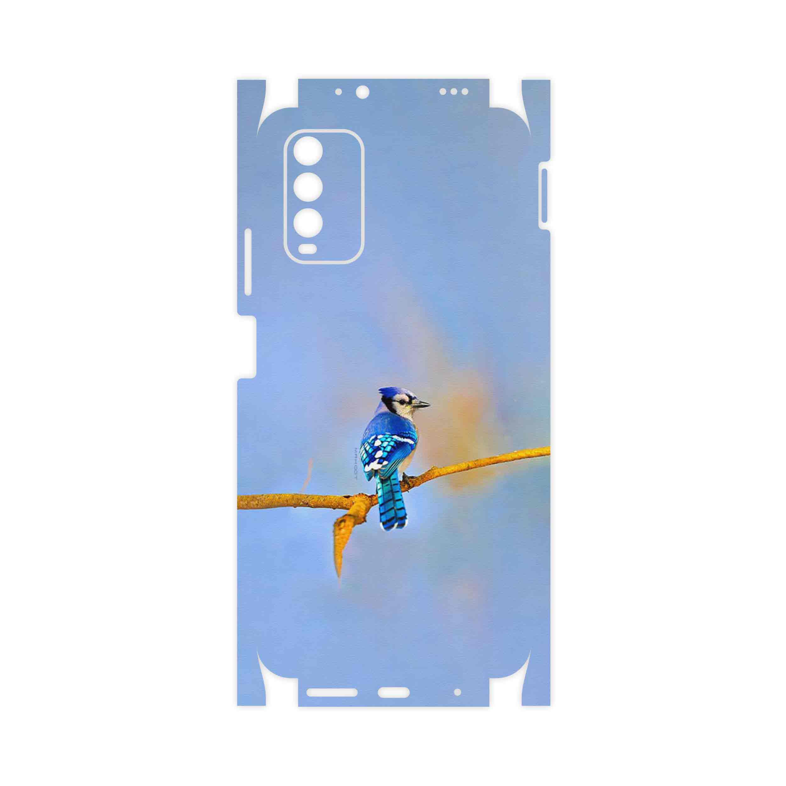 برچسب پوششی ماهوت مدل Cyanocitta cristata-FullSkin مناسب برای گوشی موبایل شیائومی Redmi 9T