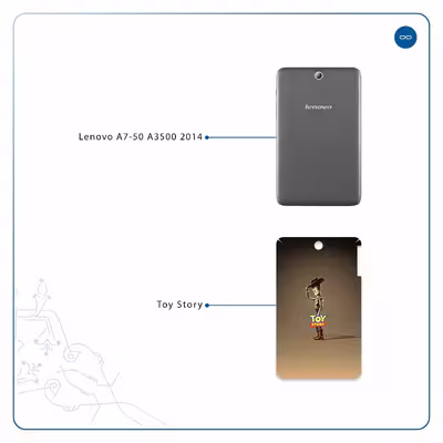 برچسب پوششی ماهوت مدل Toy Story مناسب برای تبلت لنوو A7-50 A3500 2014
