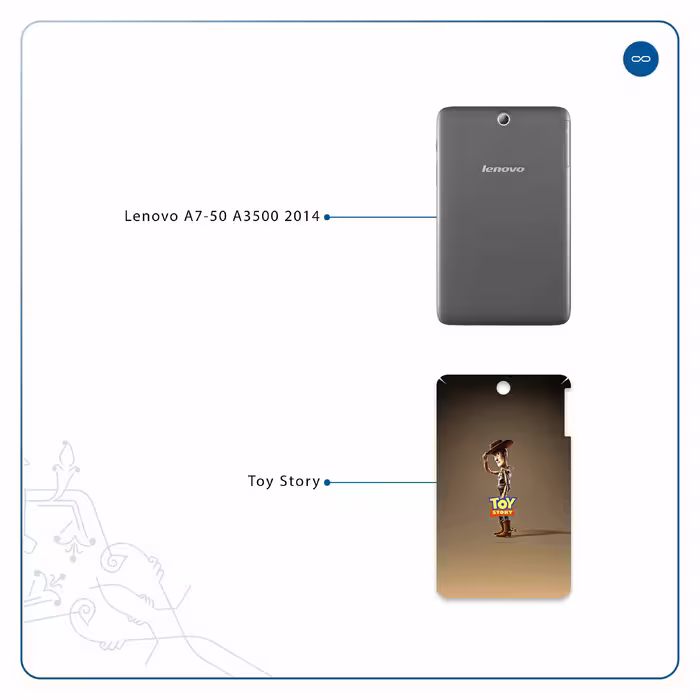 برچسب پوششی ماهوت مدل Toy Story مناسب برای تبلت لنوو A7-50 A3500 2014