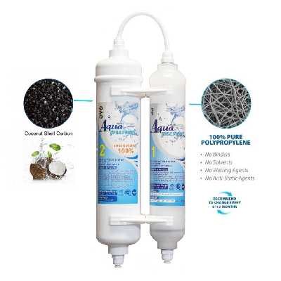 فیلتر یخچال ساید بای ساید آکوا پیورست مدل GAC-PP 2500G مجموعه 2 عددی