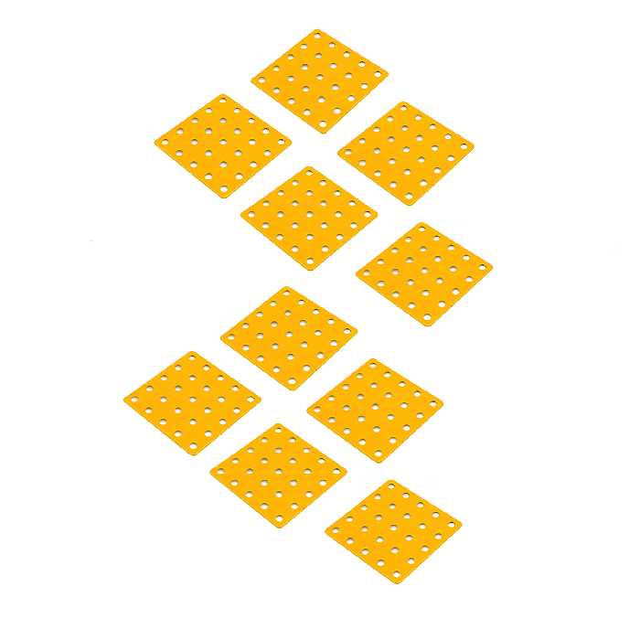 سازه رباتیک مدل صفحه مستطیل 5×5 فلزی رنگی بسته 10 عددی