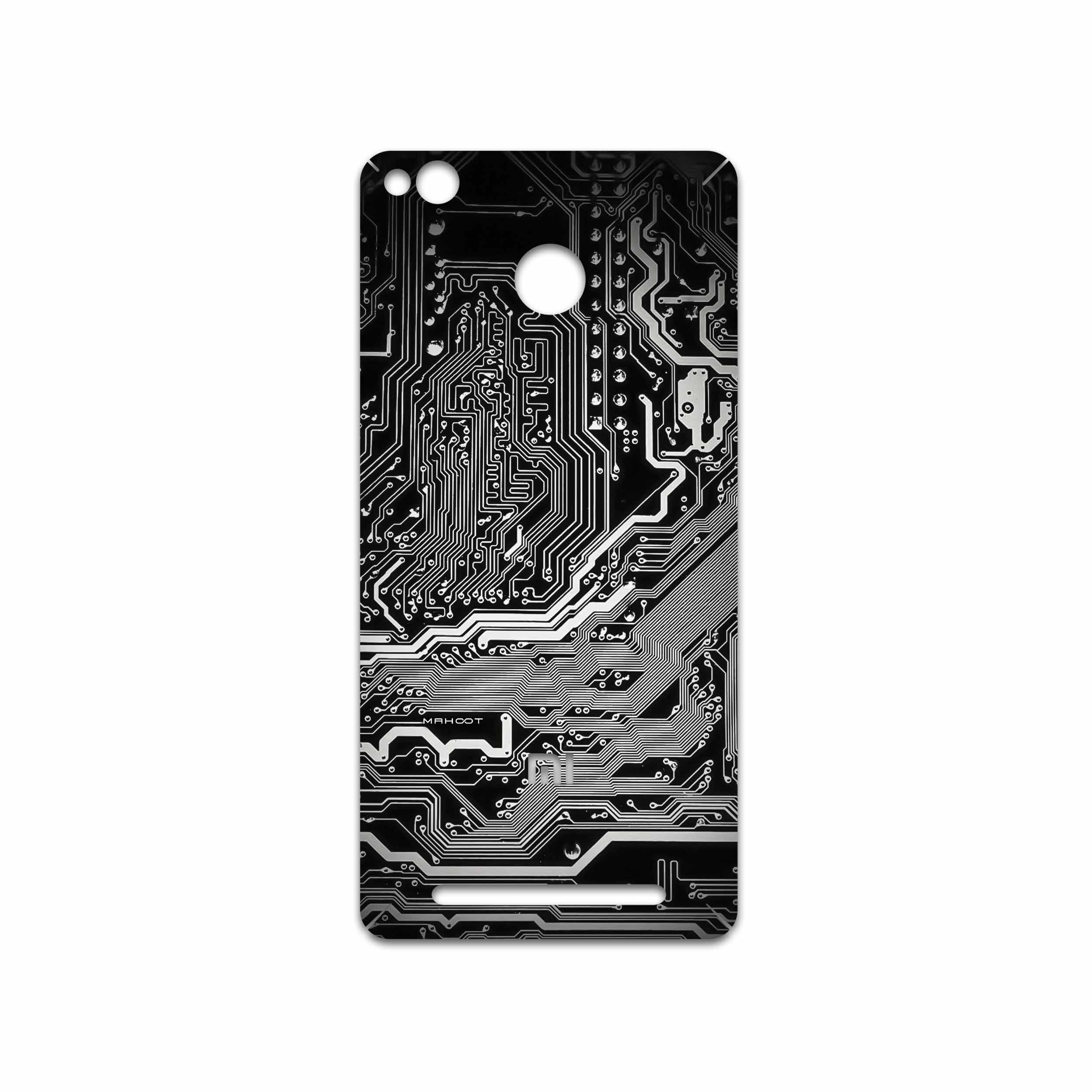 برچسب پوششی ماهوت مدل Black Printed Circuit Board مناسب برای گوشی موبایل شیائومی Redmi 3 Pro