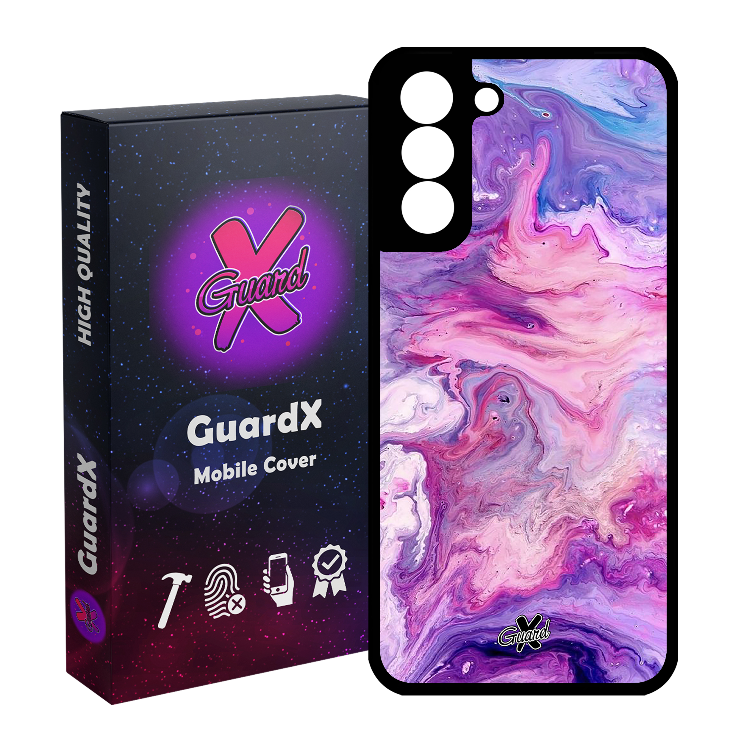 کاور گارد ایکس طرح ماربل مدل Glass10303 مناسب برای گوشی موبایل سامسونگ Galaxy S21