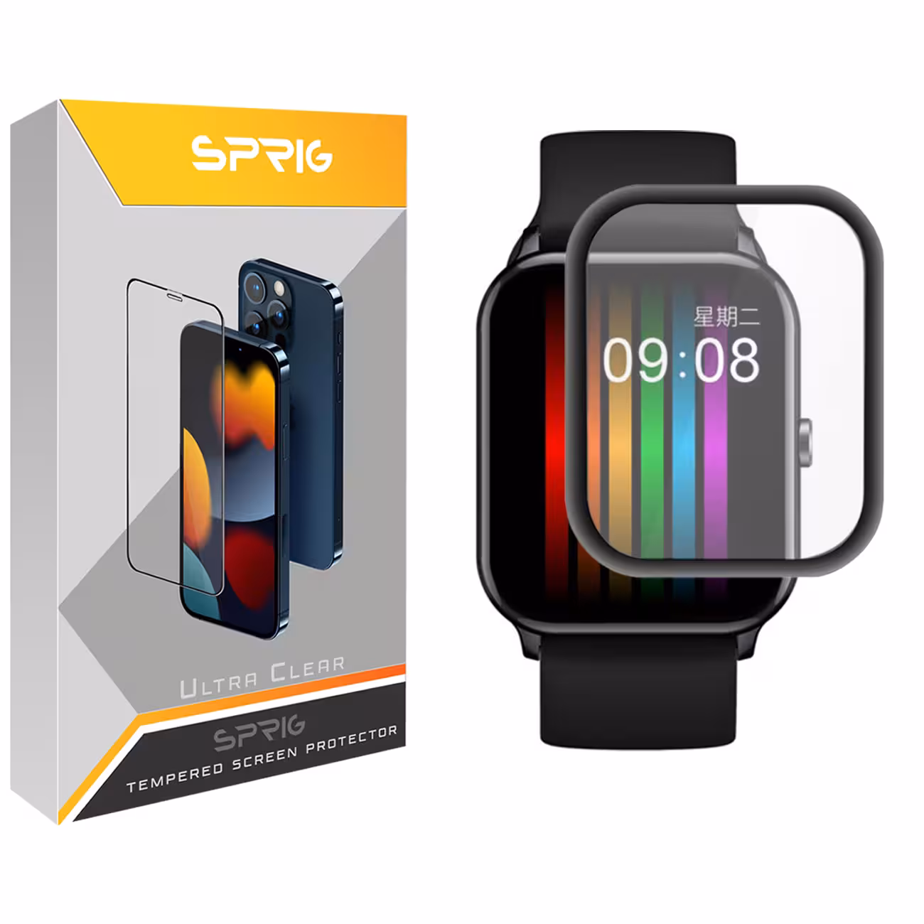 محافظ صفحه نمایش نانو اسپریگ مدل SPG مناسب برای ساعت هوشمند شیایومی Qcy GTC