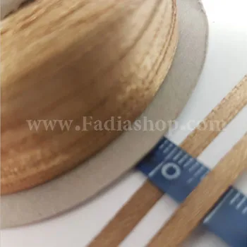 روبان 2 میل ساتن کرم نخودی تیره