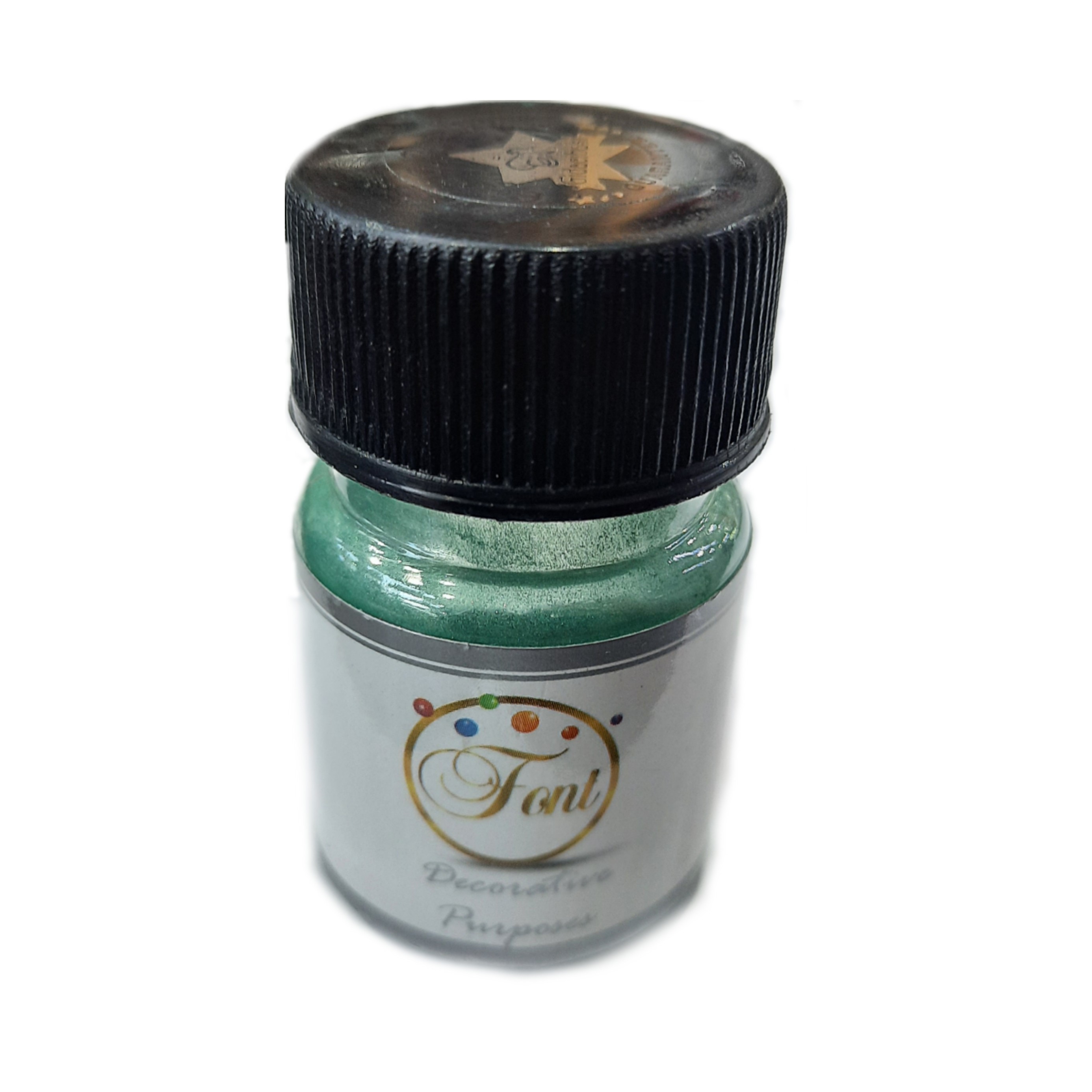 رنگ پودری سبز فونت اصلی 10 گرمی (مخصوص رنگ کردن روی کیک، دسر، فوندانت و ...)