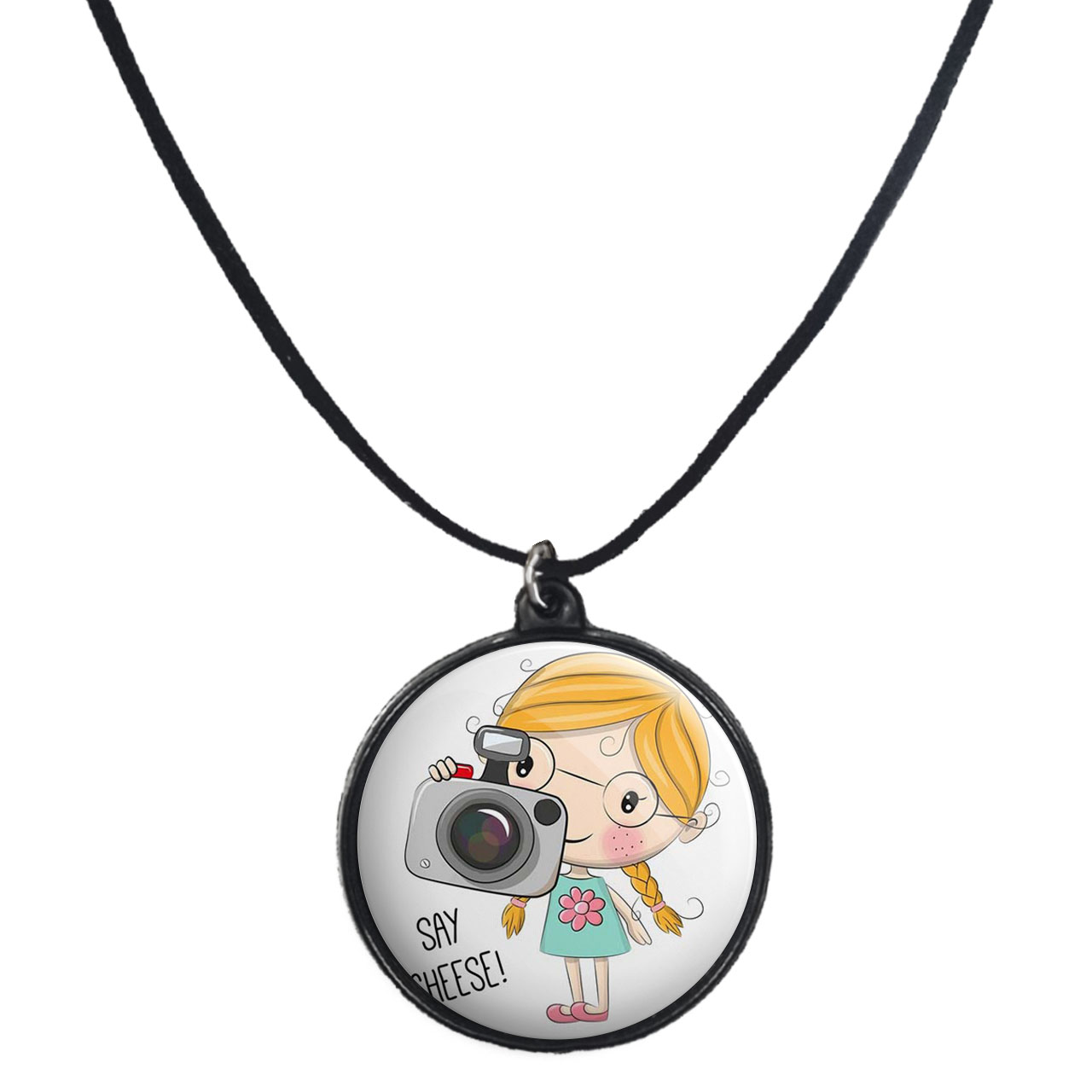 گردنبند پرمانه طرح عکاس کد pmb.234 مدل دو طرفه