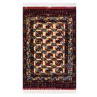 قالیچه دستبافت 3 متری گنبد تمام پشم اعلا طرح هندسی