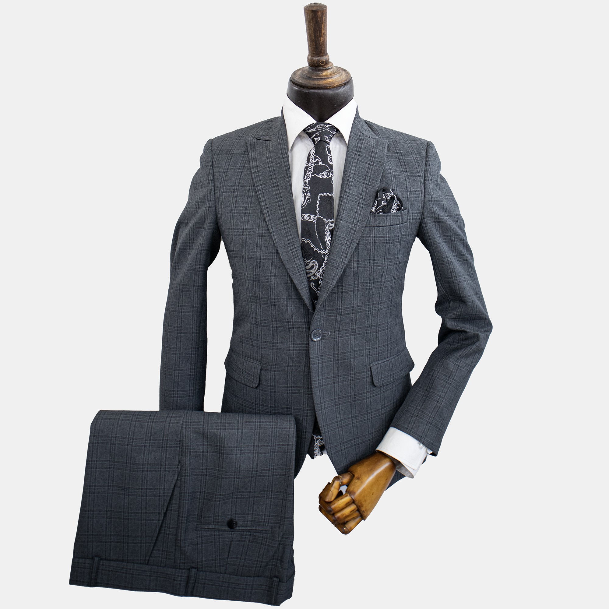 کت و شلوار مردانه پرنس دوگال طوسی با ارسال رایگان 