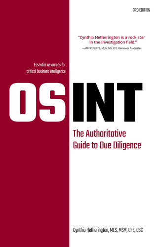 خرید و دانلود نسخه کامل کتاب OSINT: The Authoritative Guide to Due Diligence 3rd Edition