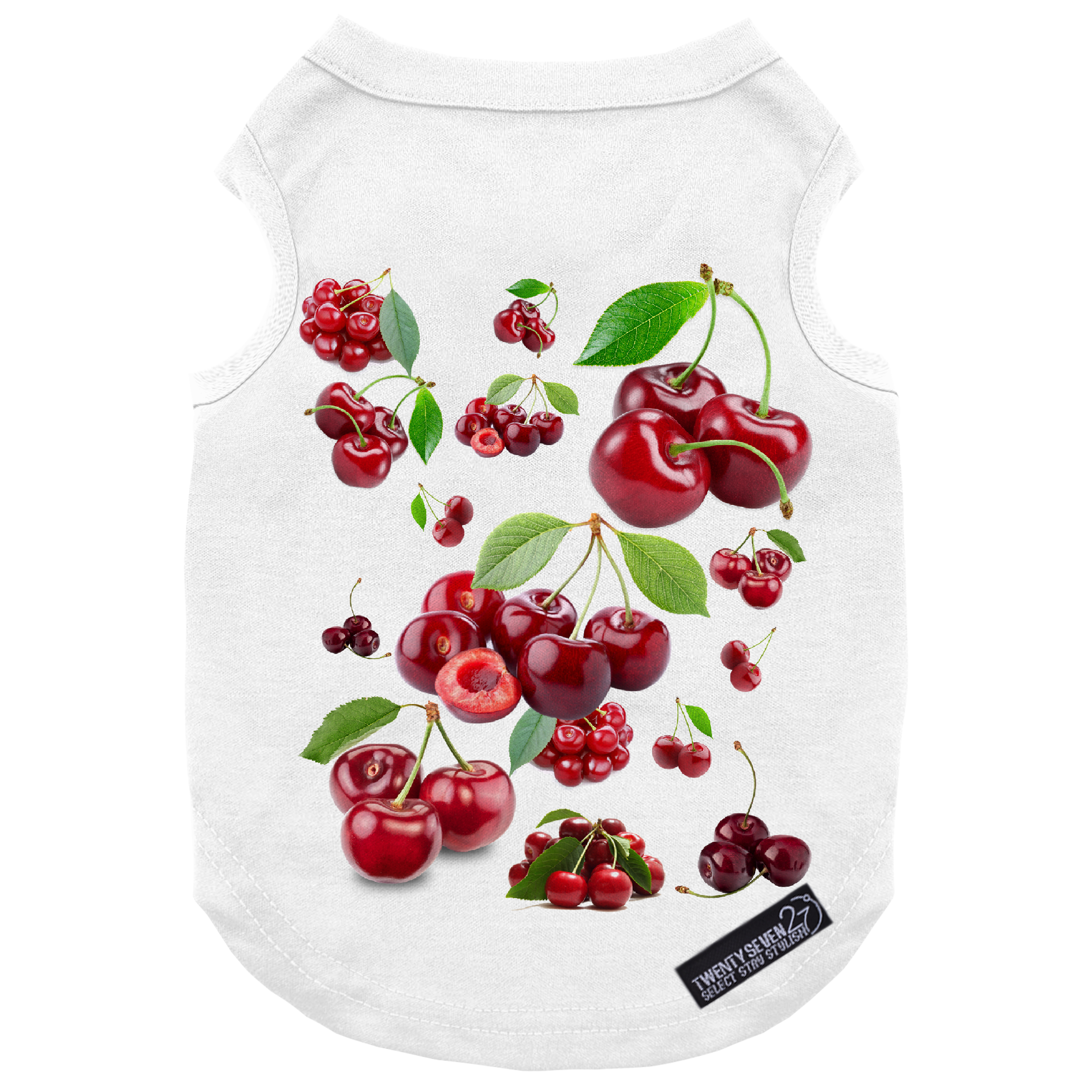 لباس سگ و گربه 27 طرح Cherries کد MH956 سایز XL
