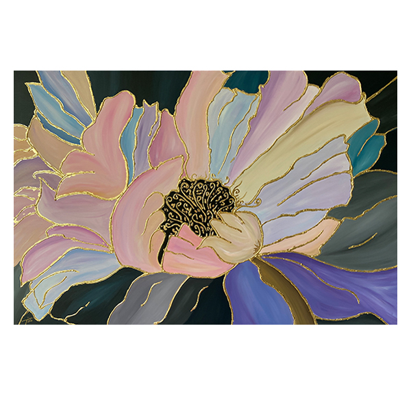  تابلو نقاشی اکریلیک مدل گل برجسته کد 0085 