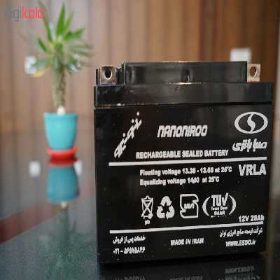 باتری یو پی اس 12 ولت 28 آمپرساعت صباباتری مدل 12SB28