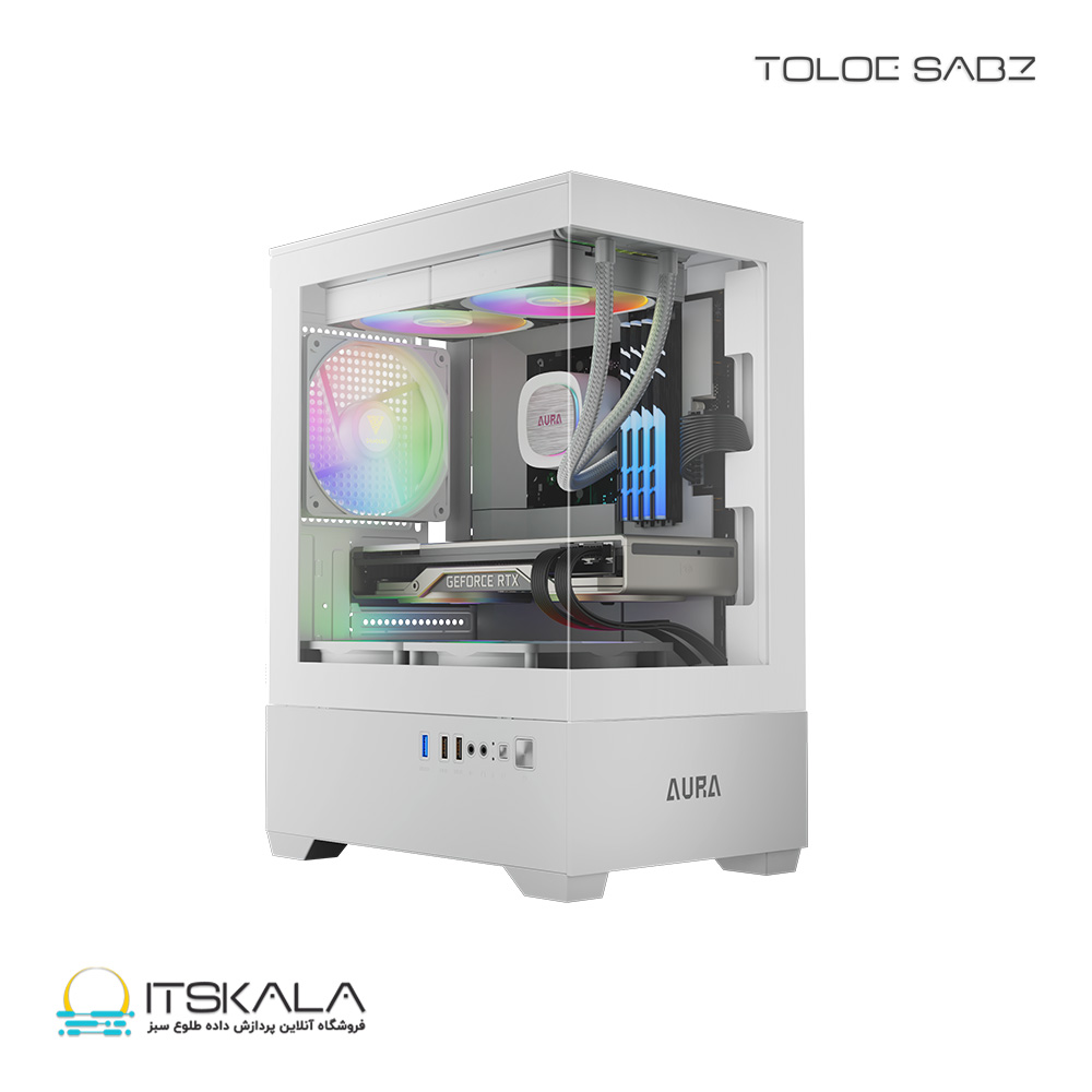 کیس گیم دیاس مدل AURA GC9M WH ARGB