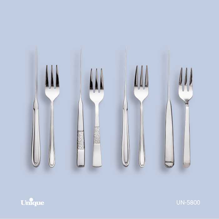 ست کارد و چنگال دسته استیل یونیک کد محصول: UN-5800