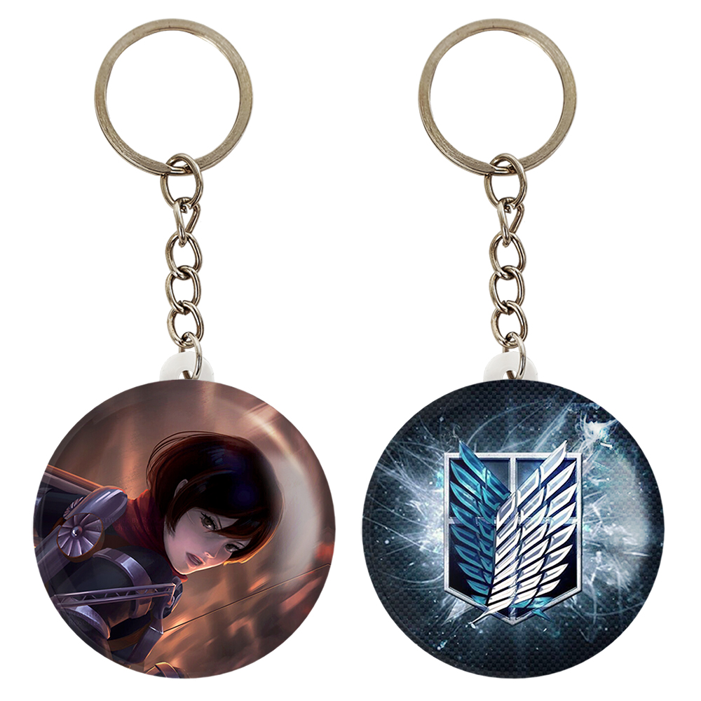 جاکلیدی خندالو مدل میکاسا آکرمن و نماد آزادی انیمه اتک آن تایتان کد 1101811016 مجموعه 2 عددی